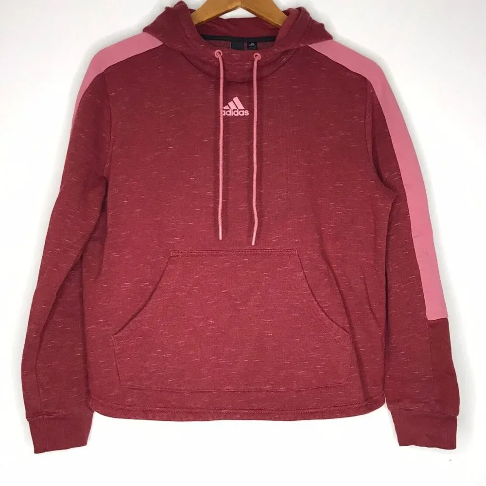 Adidas Women's Maroon Pink Pullover Women's Large Sweater
